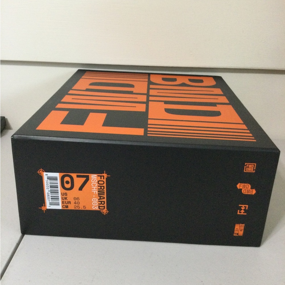 Forward Motion Black & Orange Shoe Box